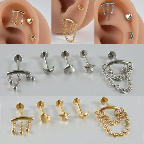 Stainless Steel Stud Piercings