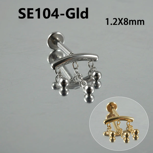 Stainless Steel Stud Piercings