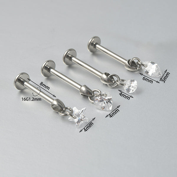 G23 Titanium T-Shaped Ear Piercing