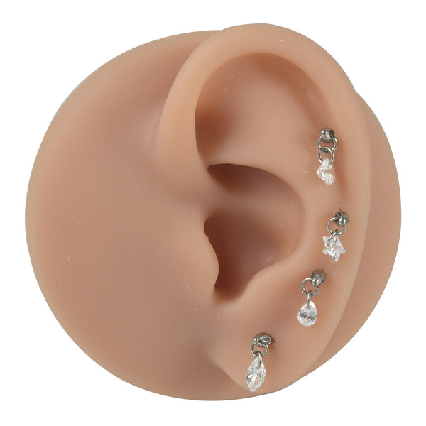 G23 Titanium T-Shaped Ear Piercing