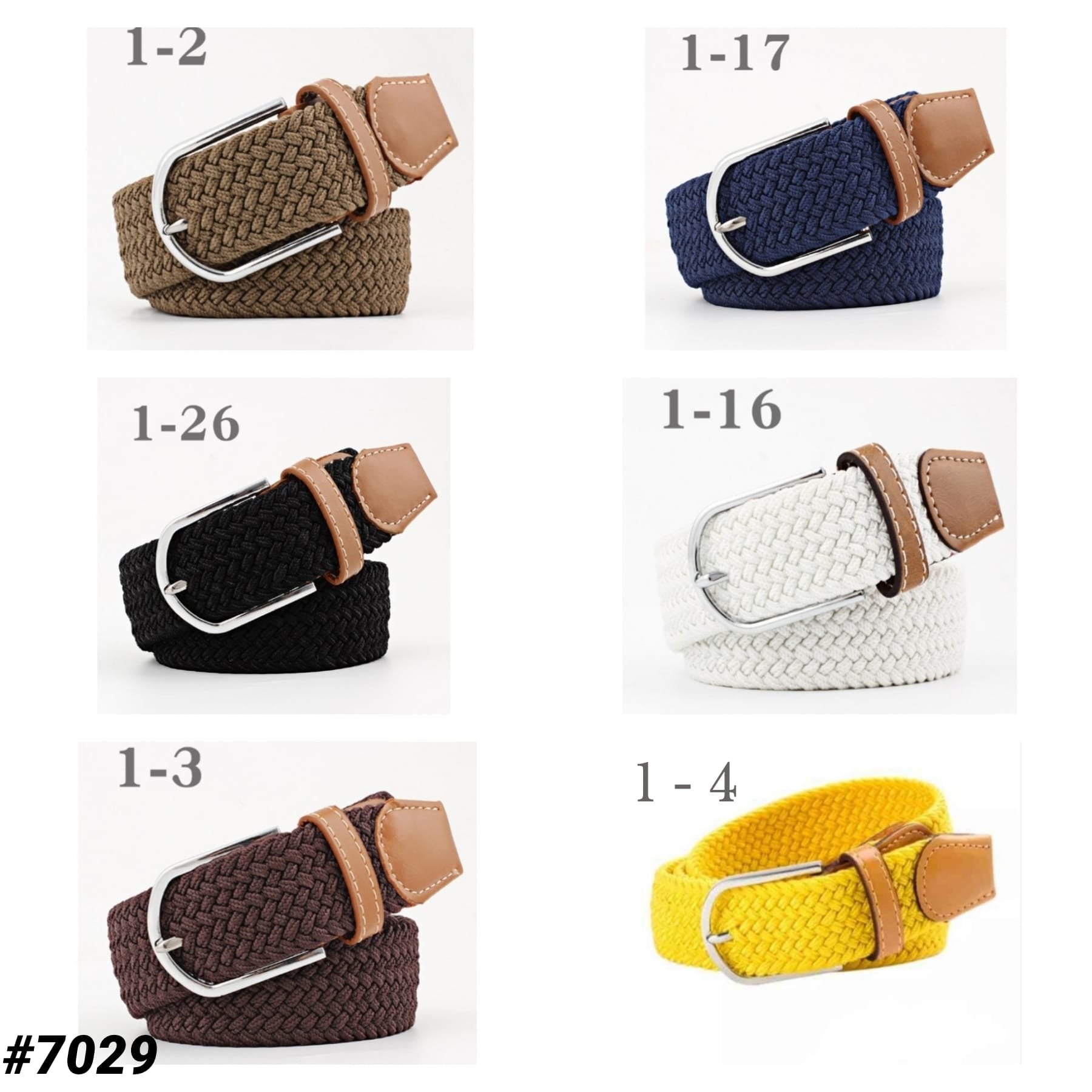 Ladies Canvas Knitting Pin Buckle Belt