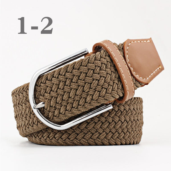 Ladies Canvas Knitting Pin Buckle Belt