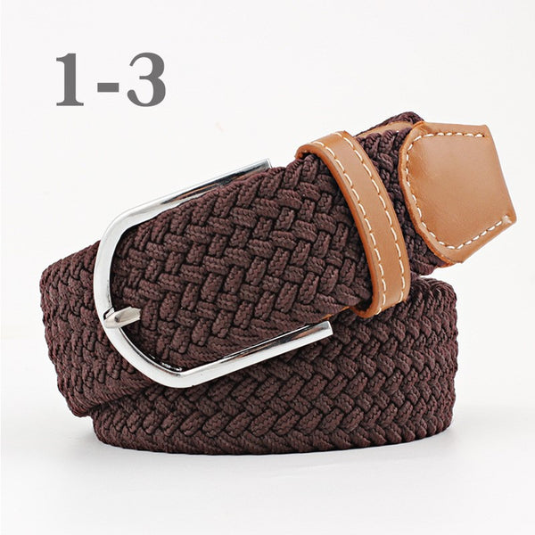 Ladies Canvas Knitting Pin Buckle Belt