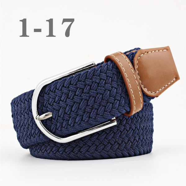 Ladies Canvas Knitting Pin Buckle Belt