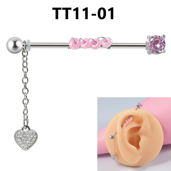 Stainless Steel Chain Barbell Ear Piercing