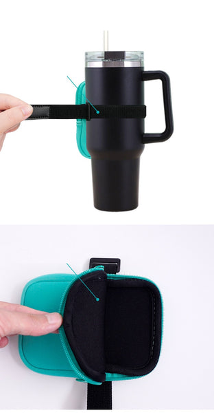 Double Pockets Water Bottle Pouch