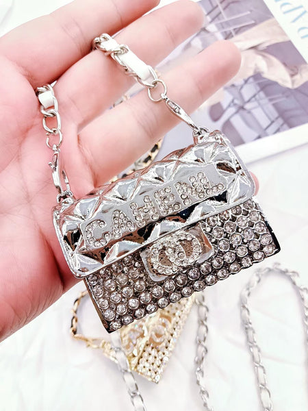 Metal Mini Chain Diamond Bag