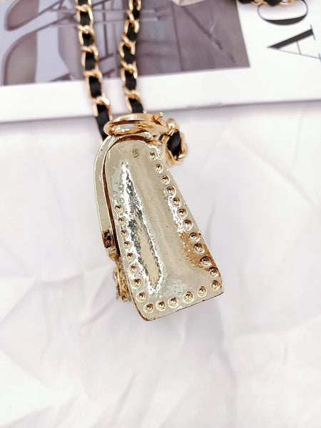 Metal Mini Chain Diamond Bag