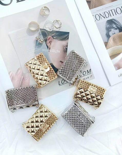 Mini Metal Hollow Earphone Bag