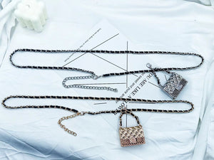 Waist Chain Belt With Mini Metal Bag