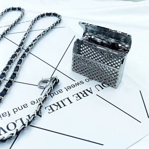 Waist Chain Belt With Mini Metal Bag