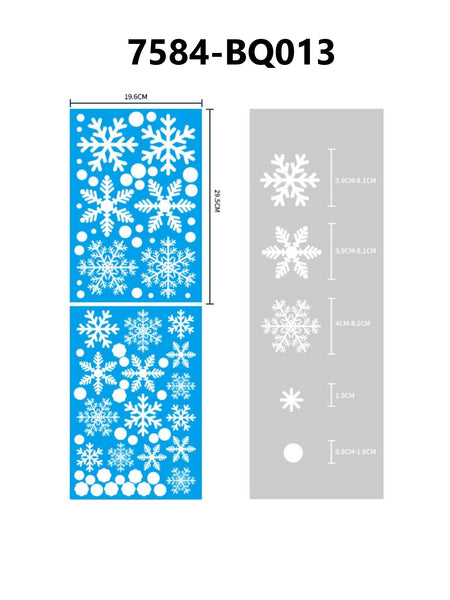 Christmas Glass Electrostatic Stickers #2