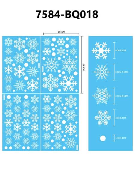 Christmas Glass Electrostatic Stickers #2