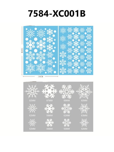 Christmas Glass Electrostatic Stickers #2