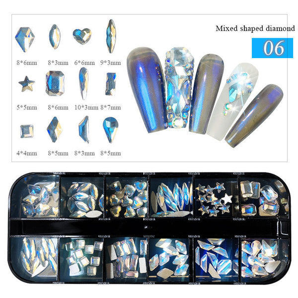 Exclusive Nail Art flat-bottomed Diamond