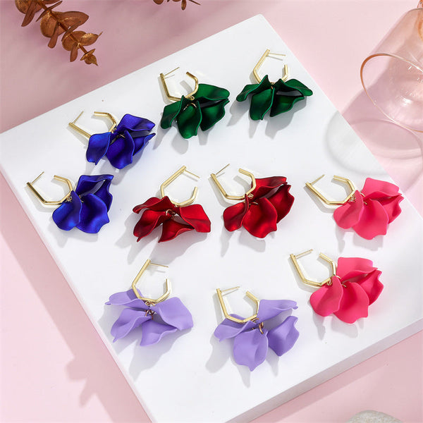 Acrylic Petals Earrings