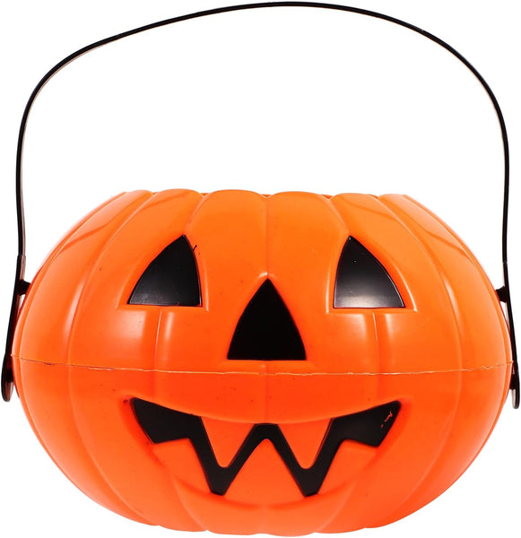 Light Up Round Pumpkin Bucket