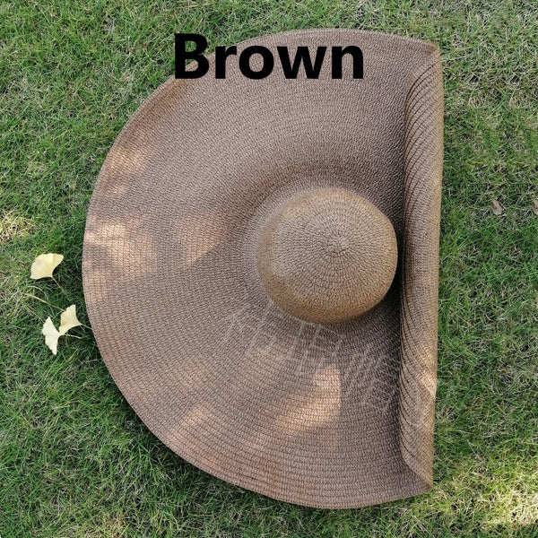 Foldable Big Brim Straw Hat