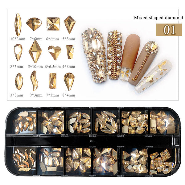 Exclusive Nail Art flat-bottomed Diamond