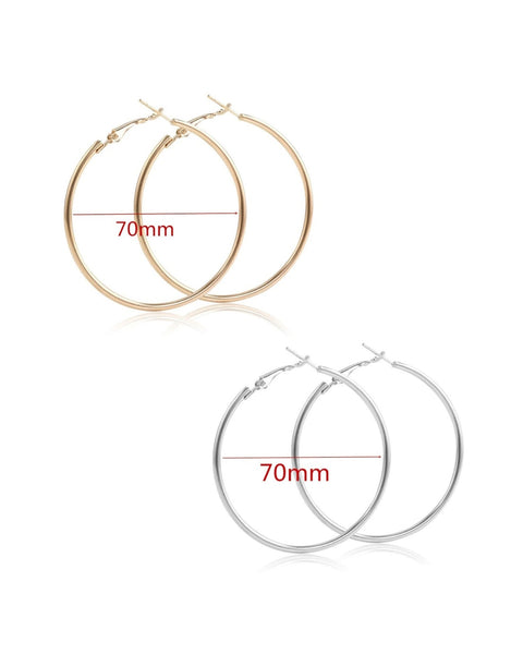 70mm Hoop Earrings