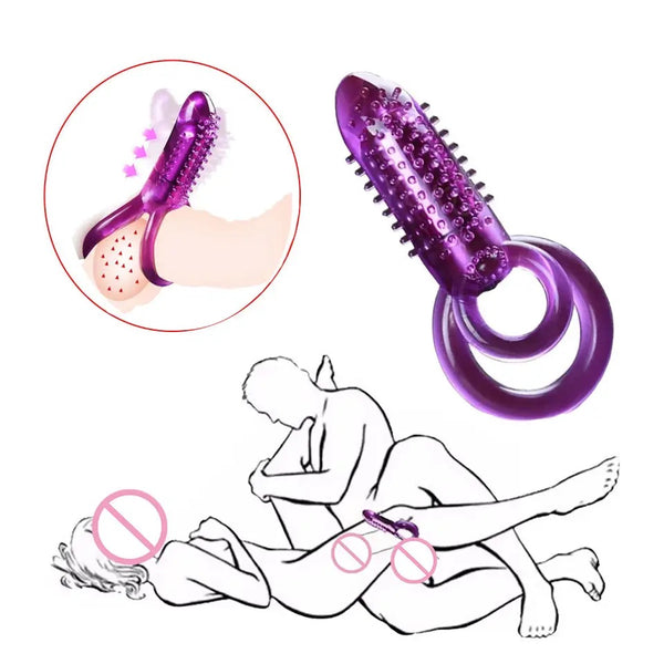 Penis Double Rings Vibrator