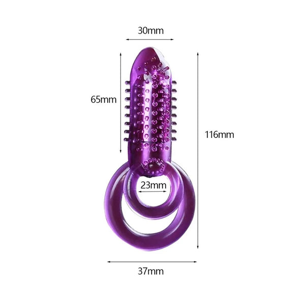 Penis Double Rings Vibrator