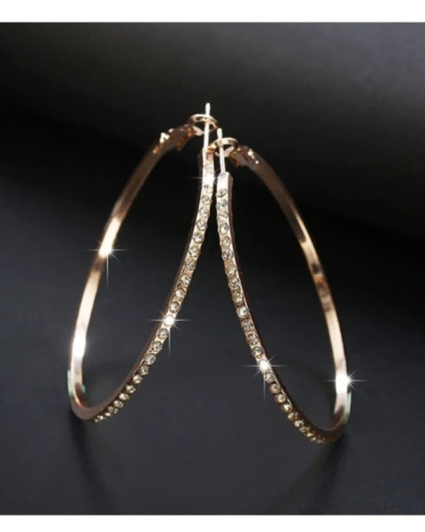 Diamante Hoop Earrings