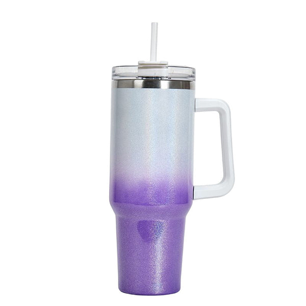 40oz Stainless Steel Double Walled Insulated Tumbler with Straw