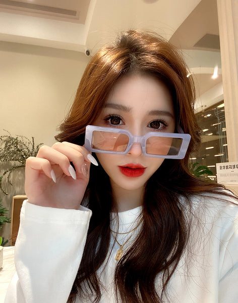 Candy Color Square Frame Sunglasses