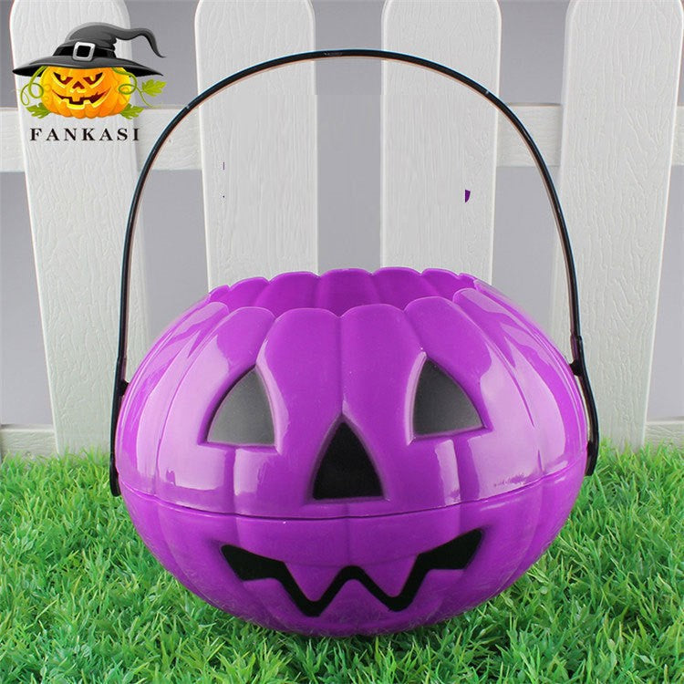 Purple Round Detachable Pumpkin Bucket