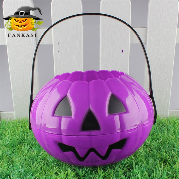 Purple Round Detachable Pumpkin Bucket