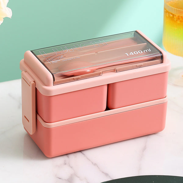 Microwavable Bento Lunch Container with Compartments