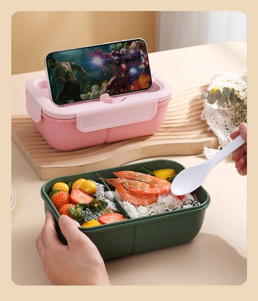 Microwavable Lunch Container with Compartments