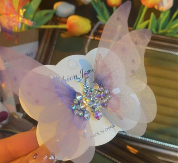 Tulle Butterfly Hair Clip