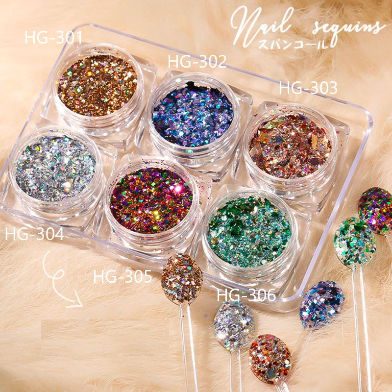 Nail Glitters HG 301-306