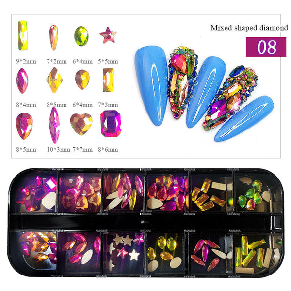 Exclusive Nail Art flat-bottomed Diamond