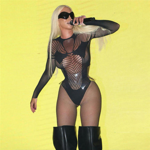 Full Body Fishnet Jumpsuit