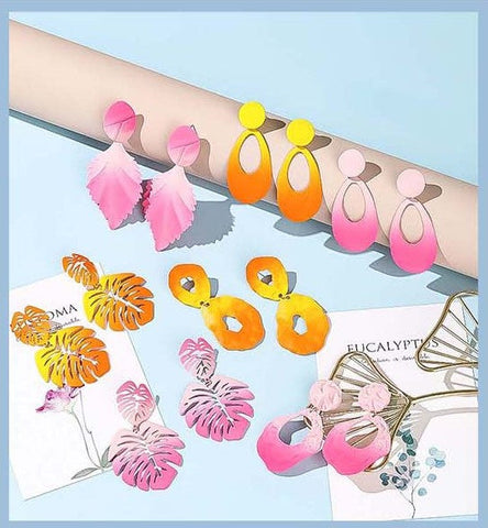 Bright Colored Earrings