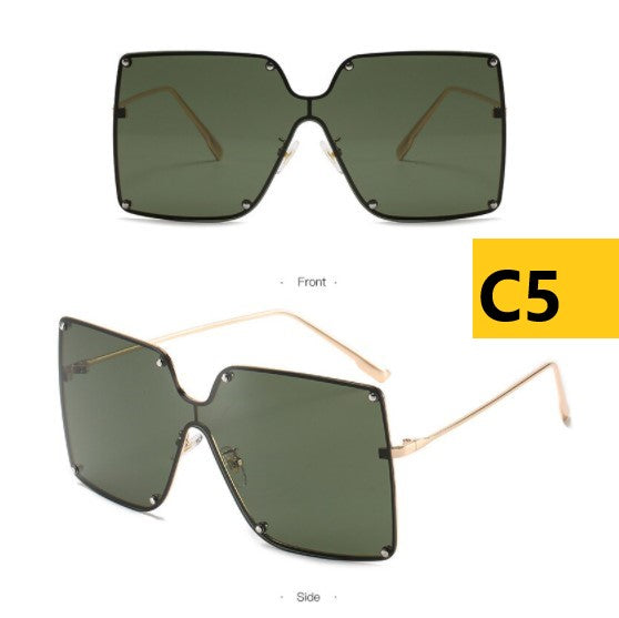 Large Square Frame Sunglasses