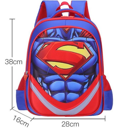 3D Super Hero Cartoon Character Backpack