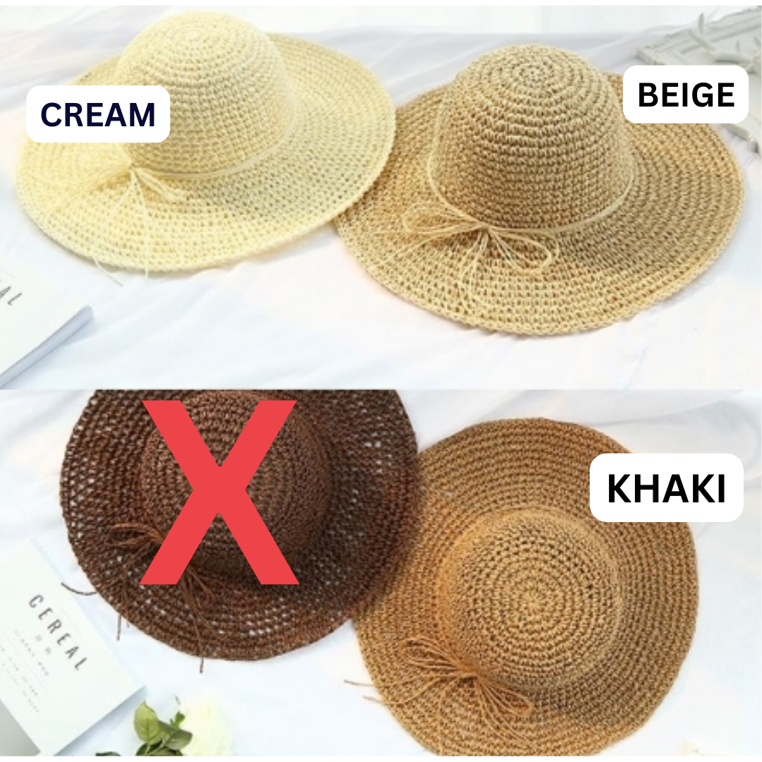 Straw Foldable Casual Hat