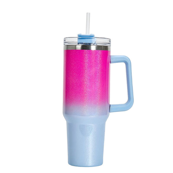 40oz Stainless Steel Double Walled Insulated Tumbler with Straw