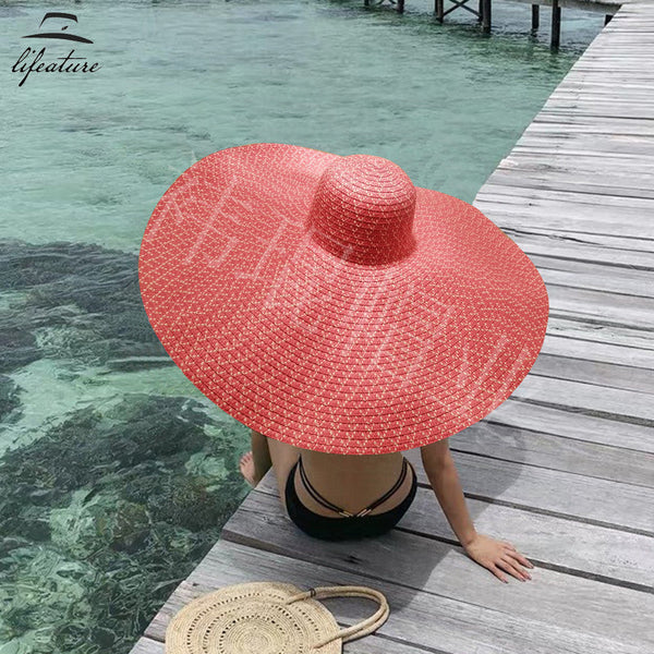 Foldable Big Brim Straw Hat