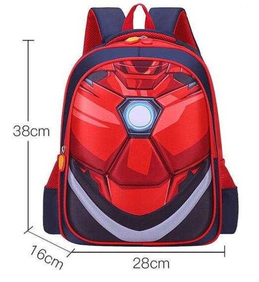 3D Super Hero Cartoon Character Backpack