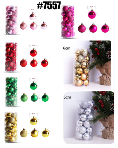 6cm Christmas Ball Ornaments