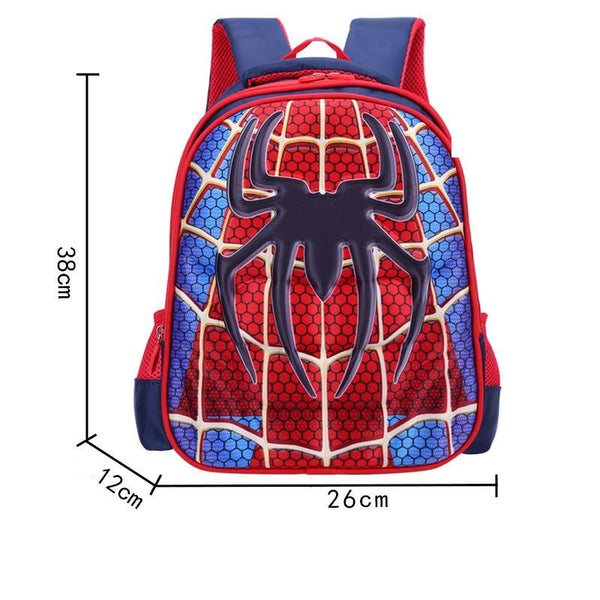 3D Super Hero Cartoon Character Backpack