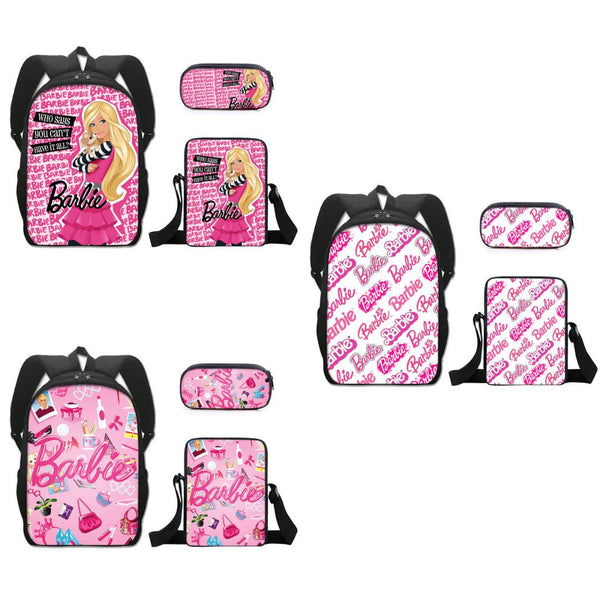 Barbie 16" 3 Piece Backpack Set