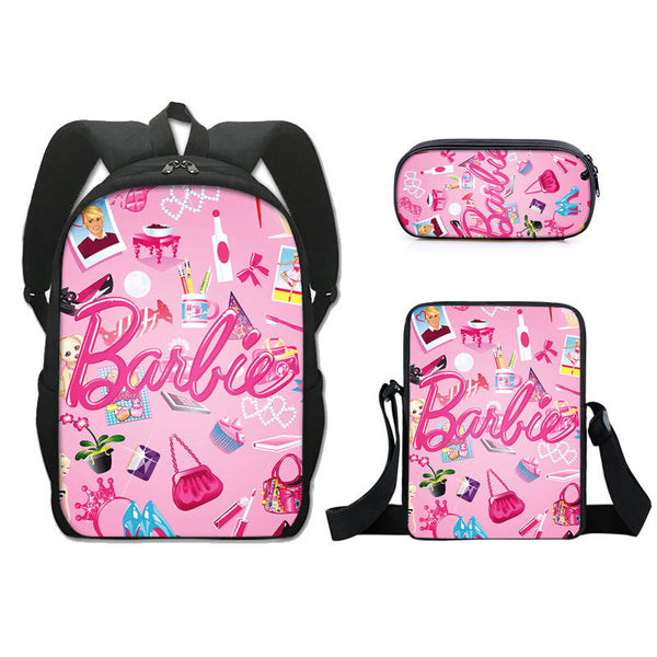 Barbie 16" 3 Piece Backpack Set