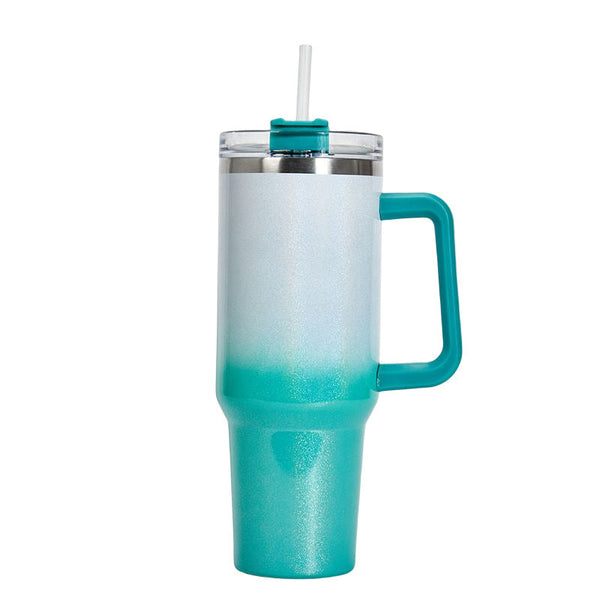 40oz Stainless Steel Double Walled Insulated Tumbler with Straw