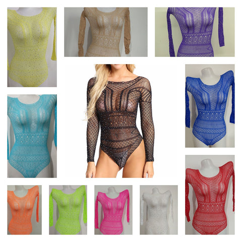 Free size Diamante Bodysuit